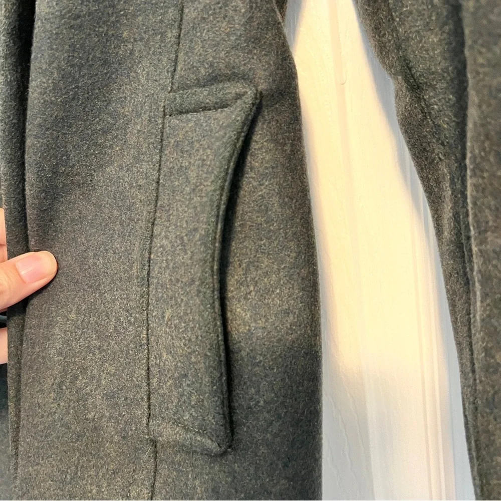 dELiA*s Greenish Charcoal Double-Breasted Pea Coat Y2K - Picture 5 of 9